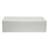 ALFI brand AB3618HS-W 36 inch White Reversible Smooth / Fluted Single Bowl Fireclay Farm Sink