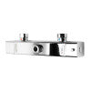 ALFI brand AB2862-PC Polished Chrome Square Style Thermostatic Exposed Shower Set