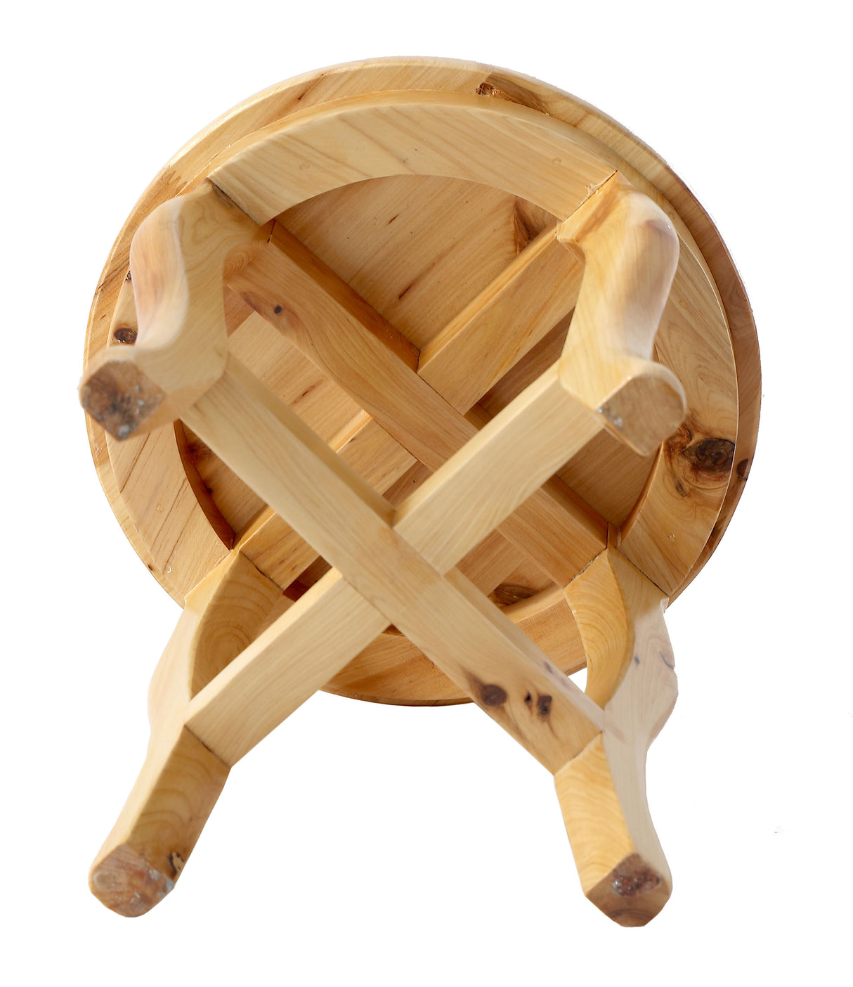ALFI brand AB4406 11" Cedar Wood Round  Stool Multi-Purpose Accessory