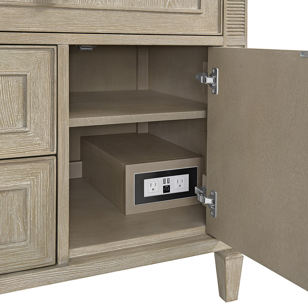 Lorelai 36" Single Vanity, Whitewashed Oak, w/ 3 CM Tajnar Eclos Top