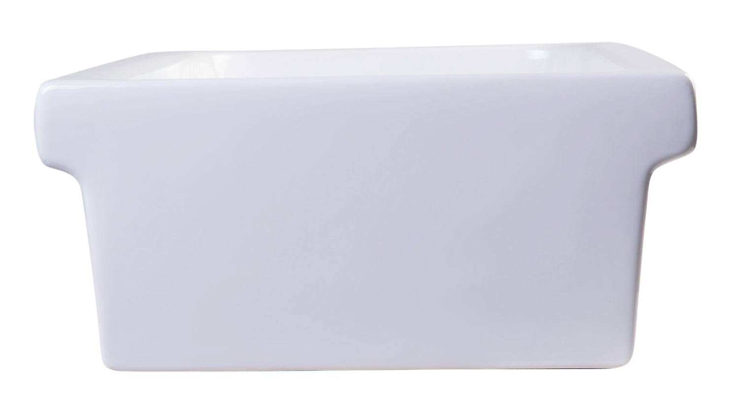 ALFI brand AB36TR  36" White Above Mount Fireclay Bath Trough Sink
