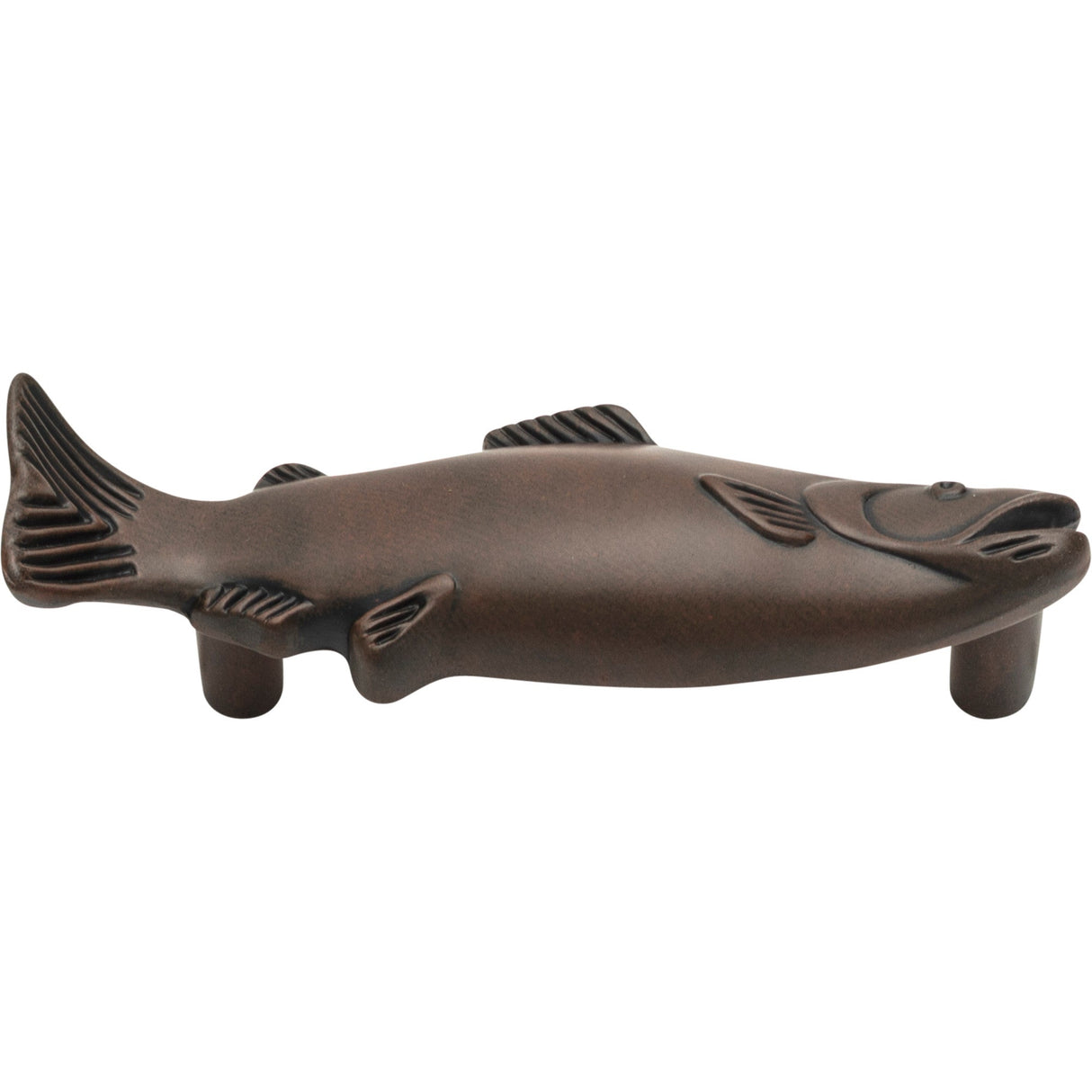 Atlas Homewares Fish Pull 3 Inch (c-c) Rust