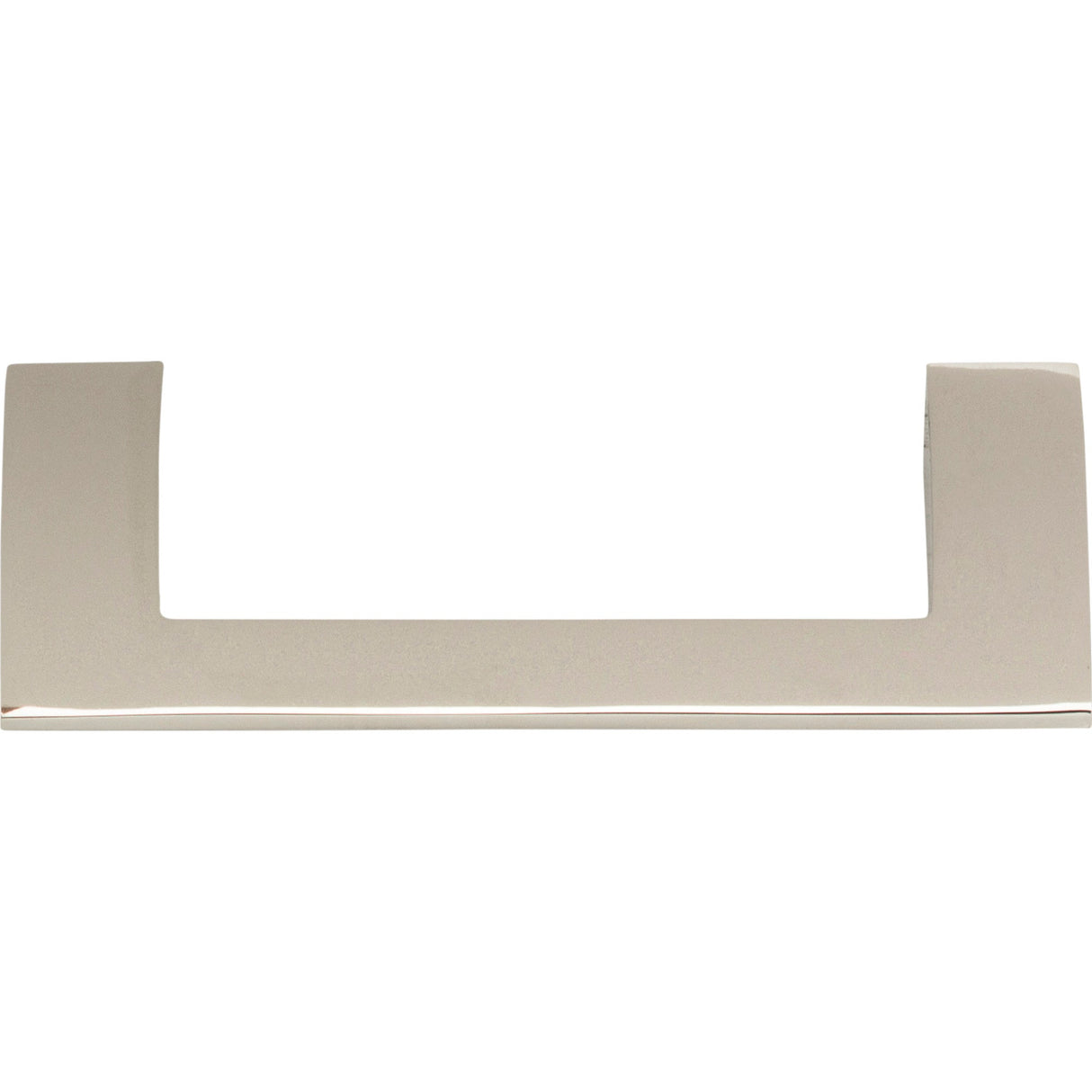 Atlas Homewares Angled Drop Pull 3 3/4 Inch (c-c) Polished Nickel