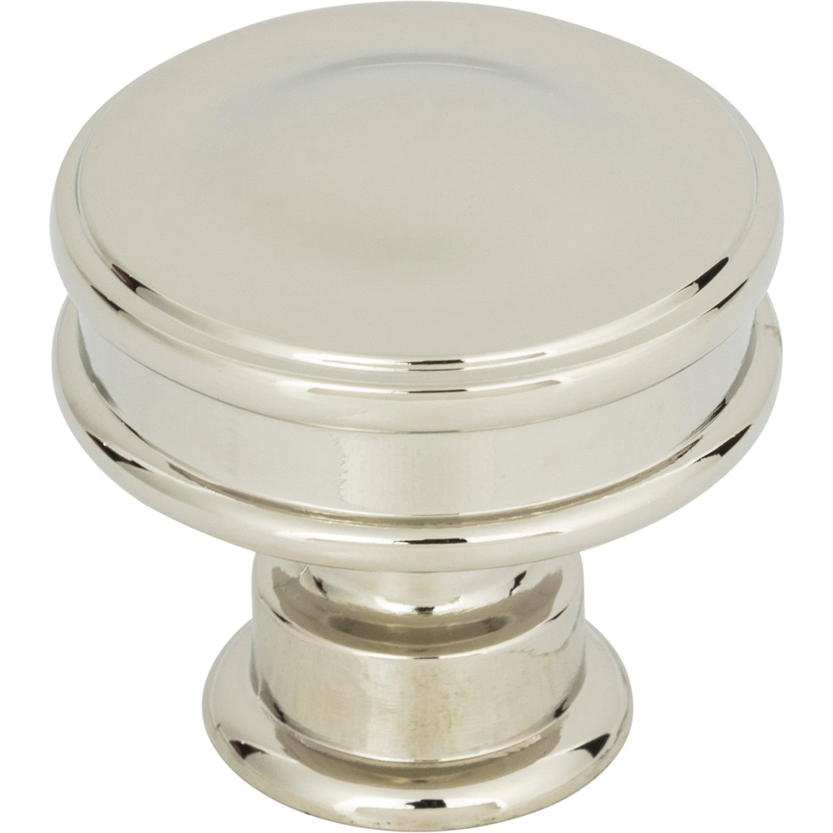 Atlas Homewares Oskar Knob 1 1/4 Inch Polished Nickel