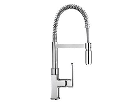 Just Sinks JPR-801 Just JPR-801 Polished Chrome Single-Handle kitchen Faucet W/ Spring and Swivel Spout