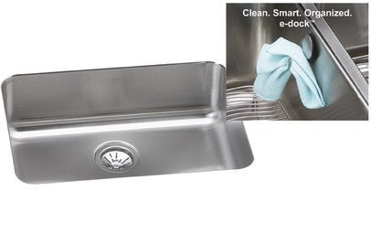 Elkay ELU231712EK Elkay ELU231712EK Gourmet Lustrous Satin Kitchen Sink Undermount