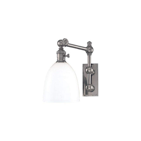 Hudson Valley 762-PN Hudson Valley 762-PN ROSLYN 1 LIGHT WALL SCONCE Polished Nickel