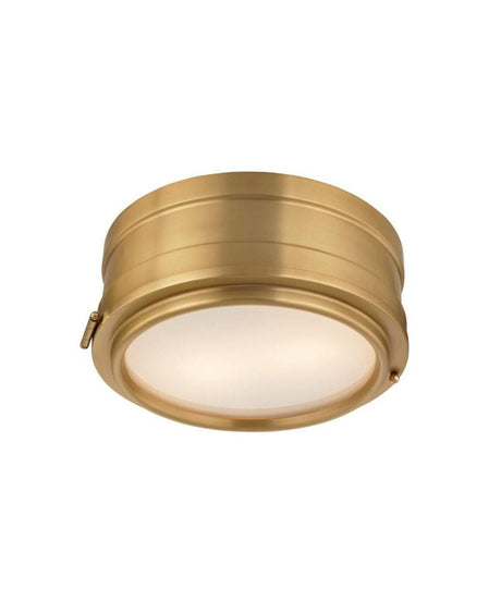 Hudson Valley 2311-AGB Hudson Valley 2311-AGB Rye 2 LIGHT FLUSH MOUNT Aged Brass