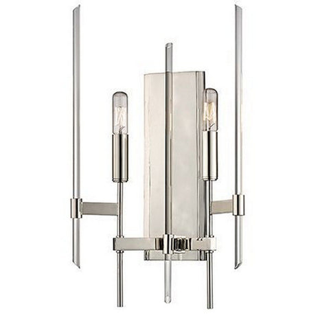 Hudson Valley 9902-PN Hudson Valley 9902-PN BARI 2 LIGHT WALL SCONCE Polished Nickel