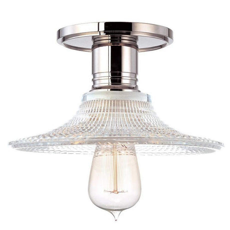 Hudson Valley 8100-OB-WG Hudson Valley 8100-OB-WG HEIRLOOM 1 LIGHT SEMI FLUSH Old Bronze