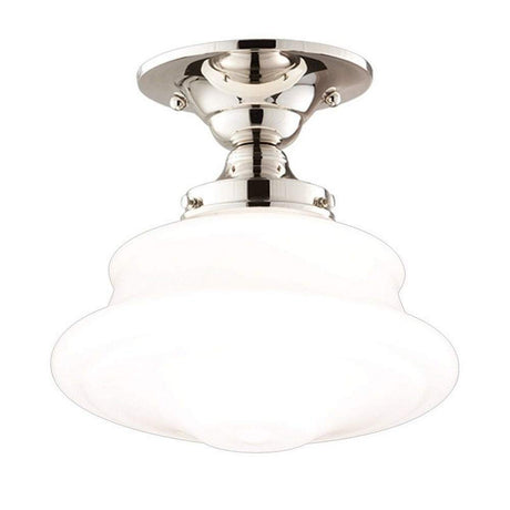 Hudson Valley 3416F-PN Hudson Valley 3416F-PN PETERSBURG 1 LIGHT SEMI FLUSH Polished Nickel