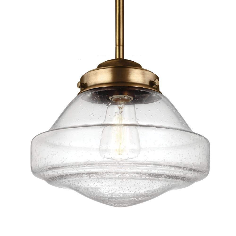 Feiss P1378AGB-LED Feiss P1378AGB-LED Alcott LED Pendant Aged Brass