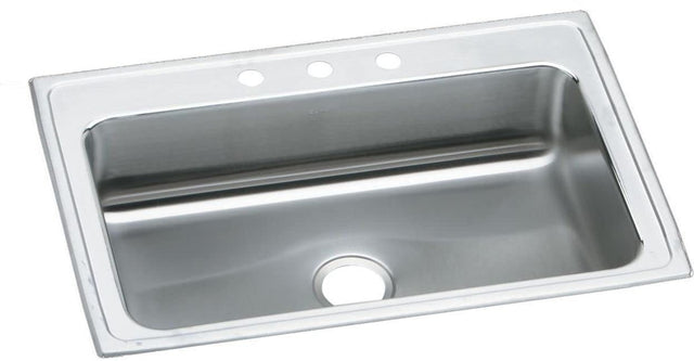 Elkay LRS33223 Elkay Lustertone Classic Stainless Steel 33" x 22" x 7-5/8", Single Bowl Drop-in Sink