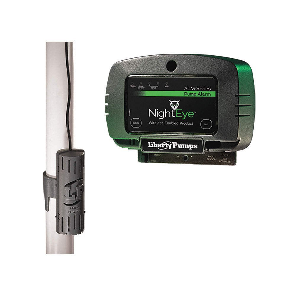 Liberty Pumps ALM-P1-EYE Alarm, NightEye wireless enabled Indoor, compact snap-on float, 10' cord