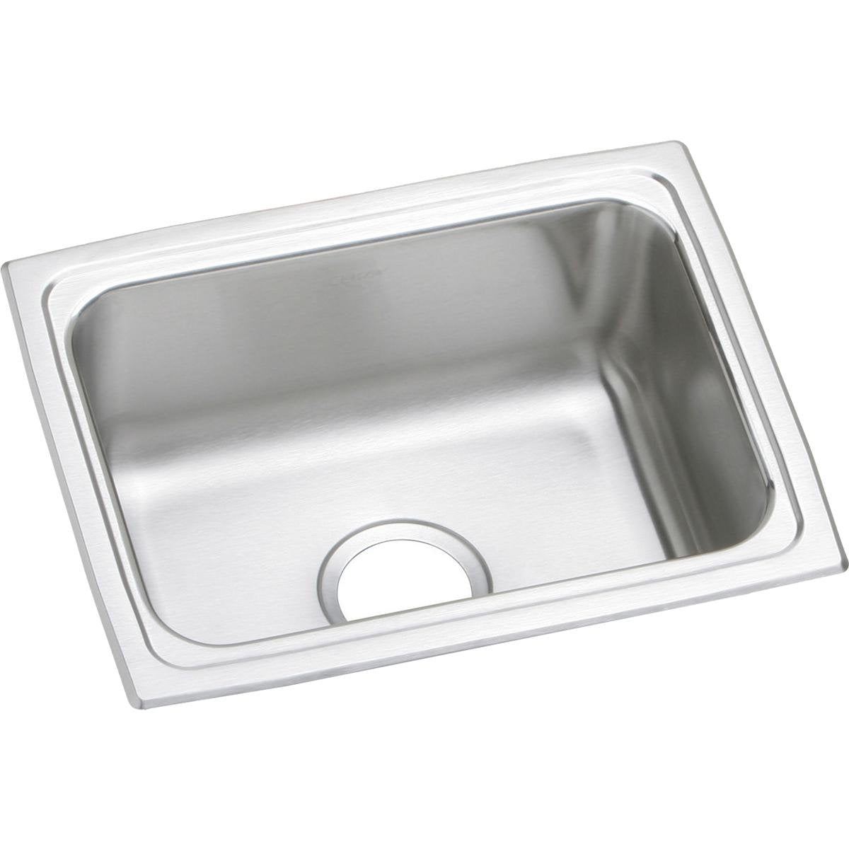 Elkay LFR2519 Elkay Lustertone Classic Stainless Steel 25" x 19-1/2" x 7-5/8", Single Bowl Drop-in Sink