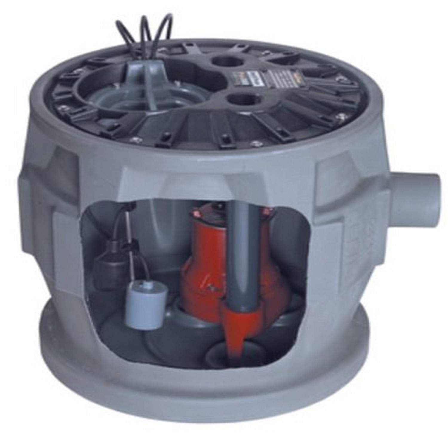 Liberty Pumps P382LE51V/A2-EYE 1/2 HP, Simplex Sewage Package, 1 PH, 115V, 2 Discharge, Vertical float, 10' cord with NightEye wireless enabled alarm