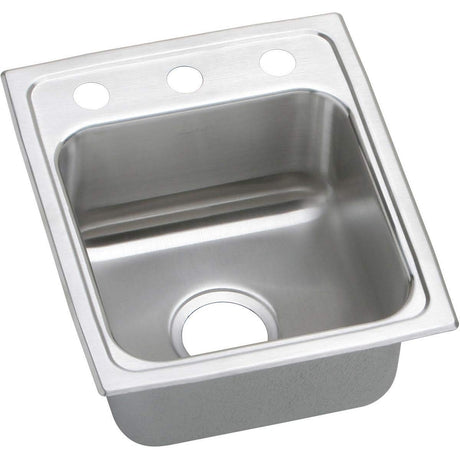 Elkay LRADQ1316603 Elkay LRADQ1316603 Lustertone Stainless Steel 13" x 16" x 6", Single Bowl Top Mount ADA Sink