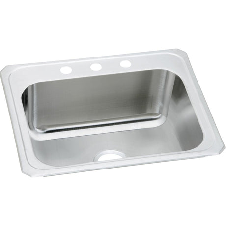 Elkay DCR2522103 Elkay Pursuit Stainless Steel 25" x 22" x 10-1/4", 3-Hole Single Bowl Drop-in Laundry Sink
