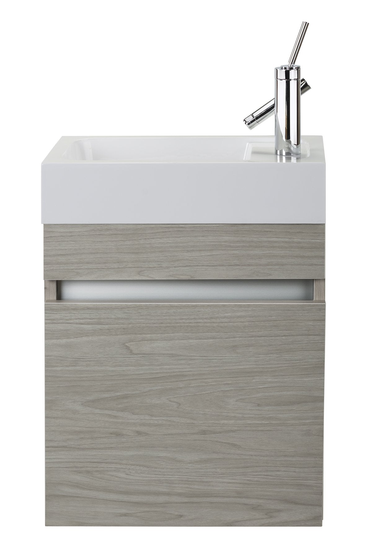 Cutler FVPICCWKND18 Piccolo Collection 18" Space Saver Wall Mount Bathroom Vanity - Weekend Getaway