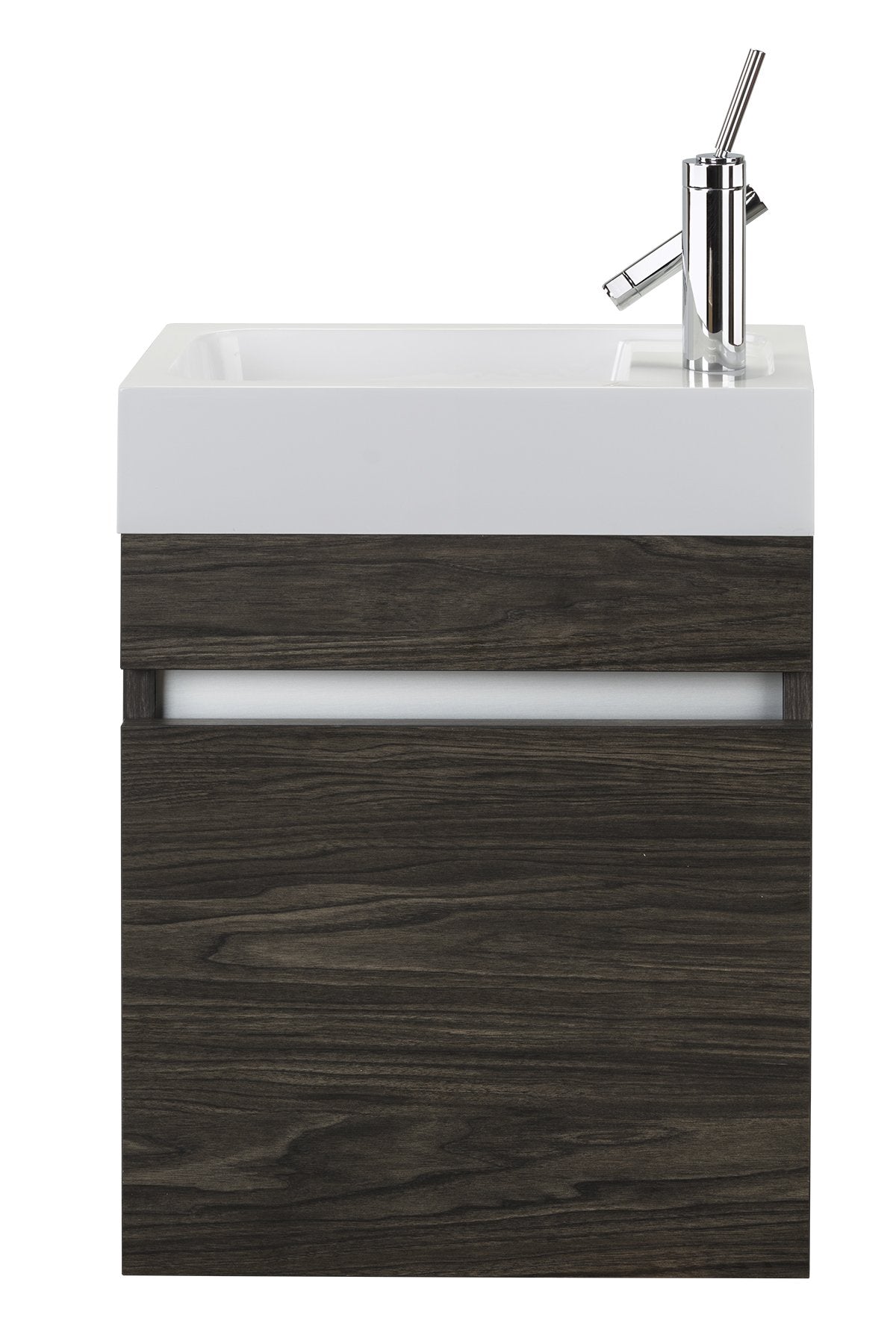 Cutler FVPICCTETE18 Piccolo Collection 18" Space Saver Wall Mount Bathroom Vanity - Tete a Tete