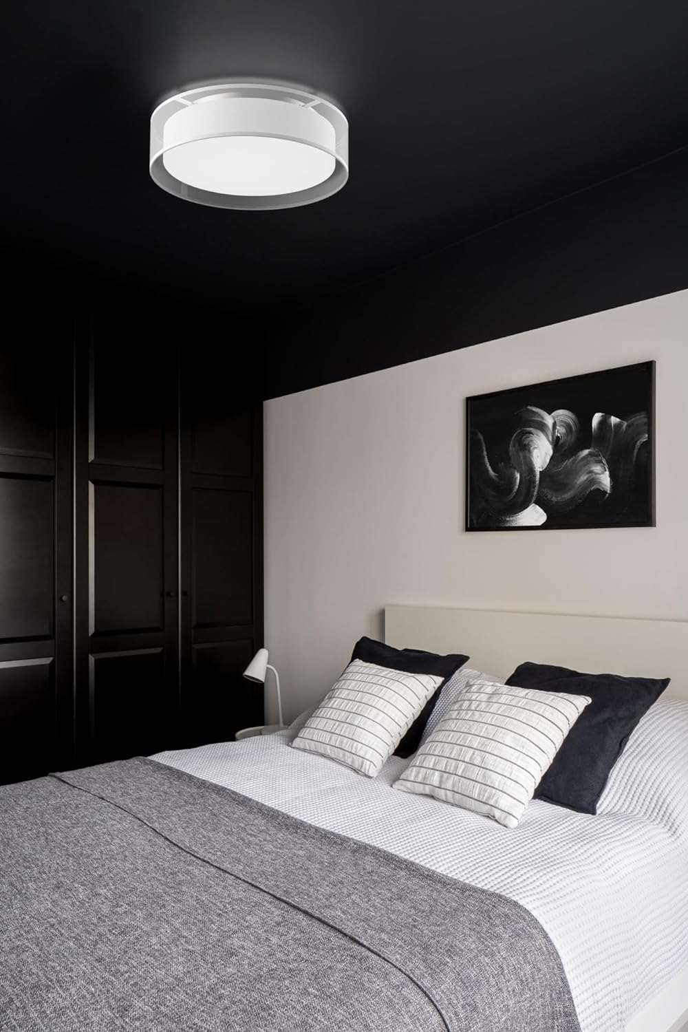 Kuzco Lighting FM7916-WH Dalton - 26W LED Flush Mount-4.13 Inches Tall and 16 Inches Wide, Finish Color: White