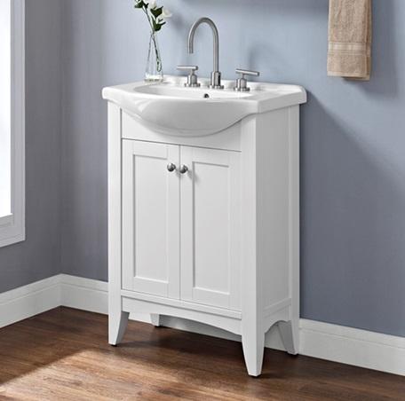 Fairmont Designs 101-2617W8 26" Ceramic Eurotop 8" Widespread Sink - White, Fairmont Designs, Bath, Fairmont Designs Bath, PoshPrime, Vanity Tops - POSHHAUS