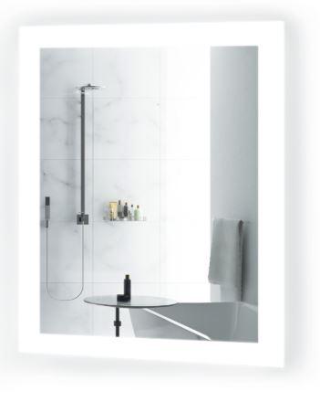 Krugg Bijou1520 Small LED Bath Mirror 15"x20" Lighted Vanity Mirror Includes Dimmer & Defogger Wall Mount Vertical or Horizontal Installation, Krugg, Krugg - POSHHAUS