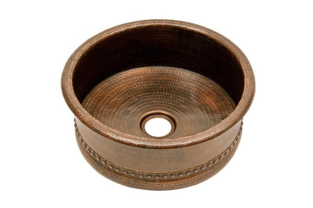 Premier Copper Products BV15DB2 15" Round Bar Vessel Tub Sink w/ 2" Drain Size Oil Rubbed Bronze, Premier Copper Products, Bath, Bath Sinks - Above Counter, PoshHaus Keene, Premier Copper - P