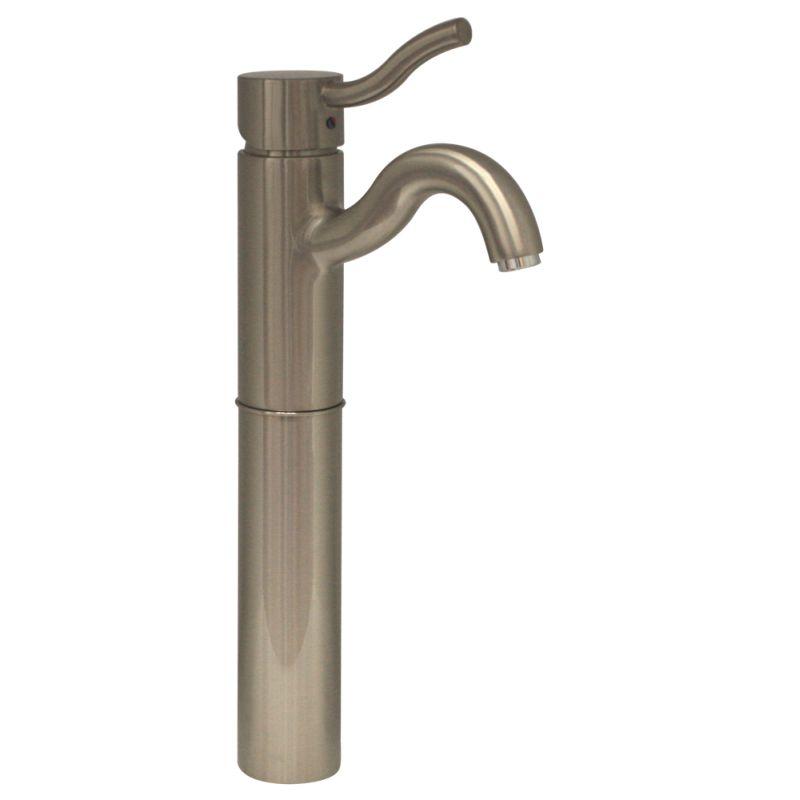 Whitehaus 3-4444-BN Venus single hole/single lever elevated lavatory faucet - Brushed Nickel, Whitehaus, Whitehaus - POSHHAUS