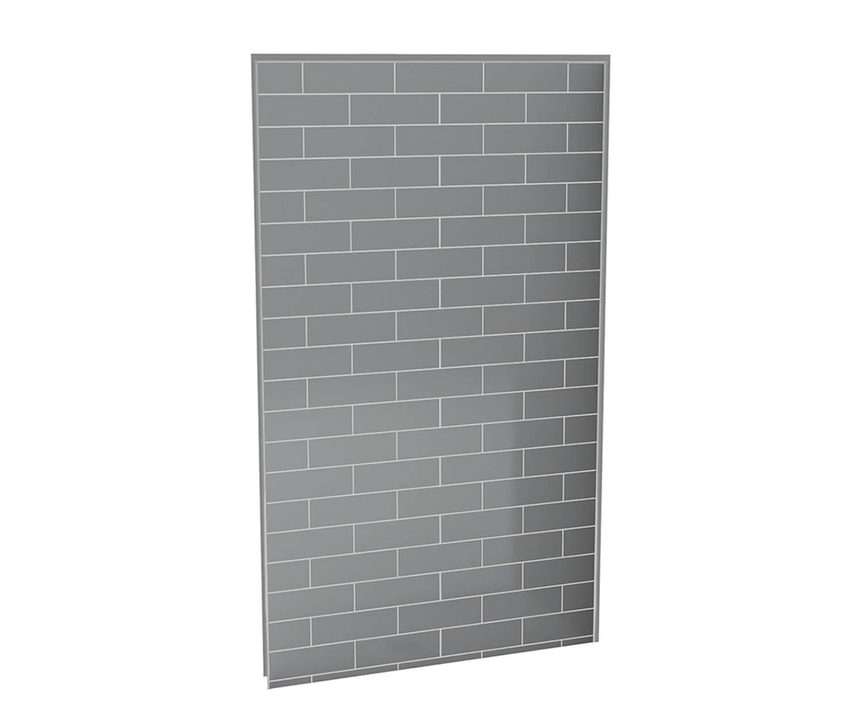 MAAX 103411-301-501 Utile 48 in. Composite Direct-to-Stud Back Wall in Metro Ash Grey