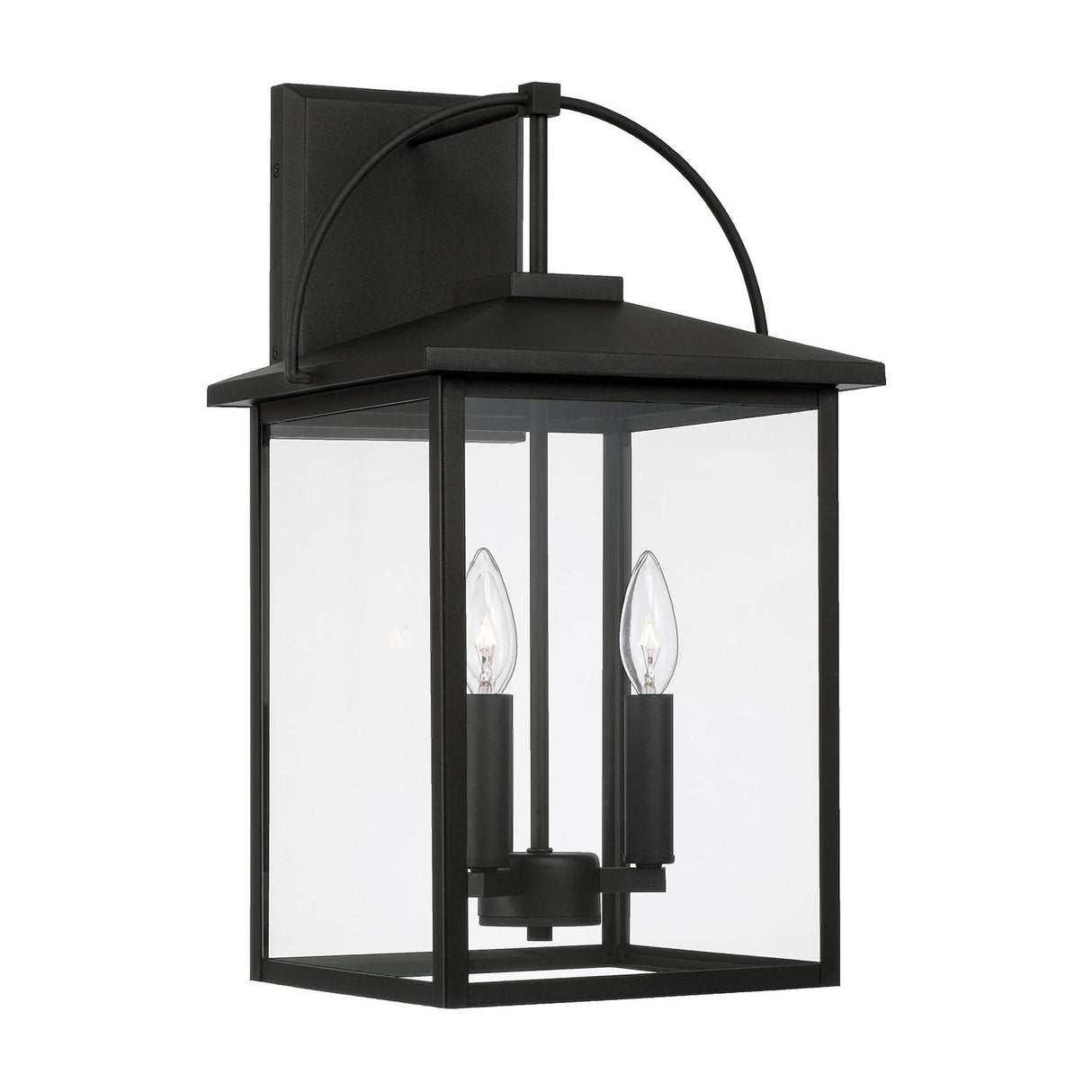 Capital Lighting 948031BK Bryson 3 Light Outdoor Wall Lantern Black