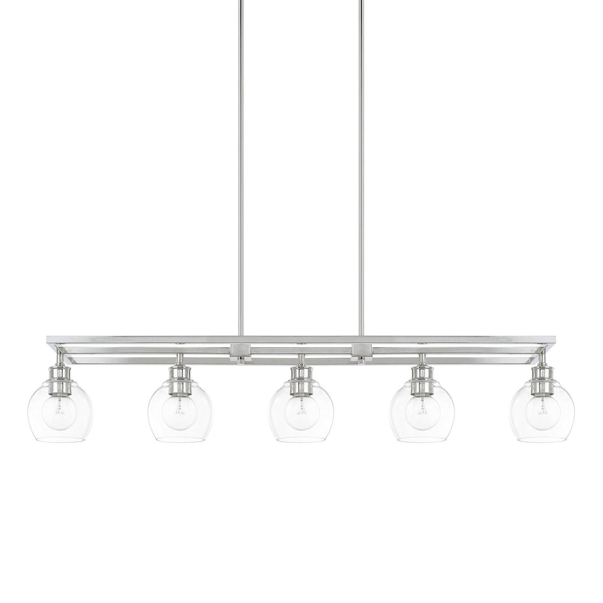 Capital Lighting 821151PN-426 Mid Century 5 Light Island Polished Nickel