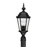 Capital Lighting 9725BK Carriage House 3 Light Outdoor Post Lantern Black