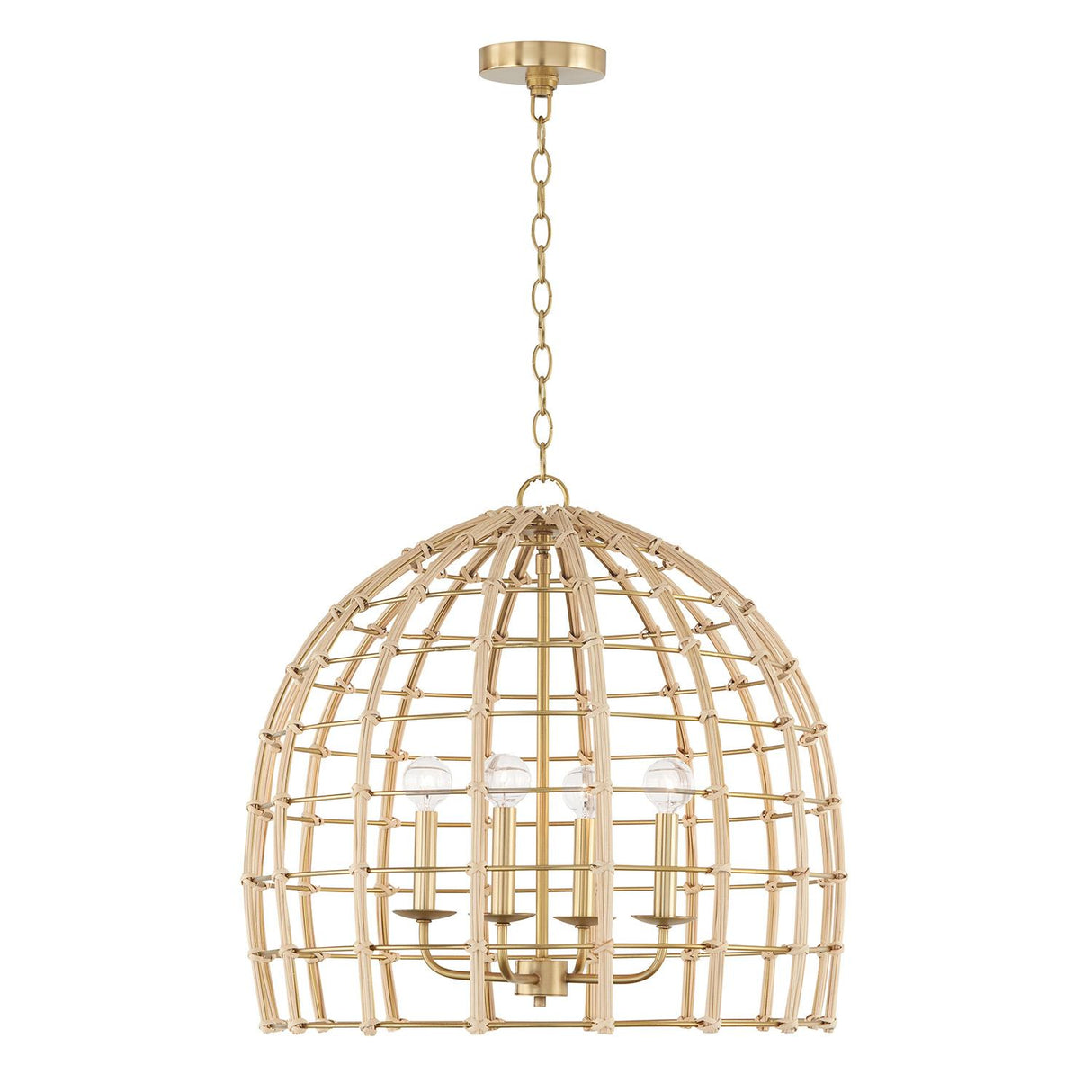 Capital Lighting 344141MA Wren 4 Light Pendant Matte Brass