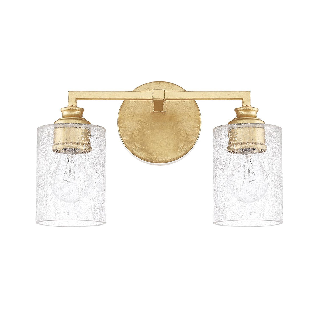 Capital Lighting 120521CG-422 Milan 2 Light Vanity Capital Gold