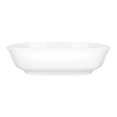 Amiata 24" x 16" Rounded Rectangle Vessel Lavatory Sink Standard White