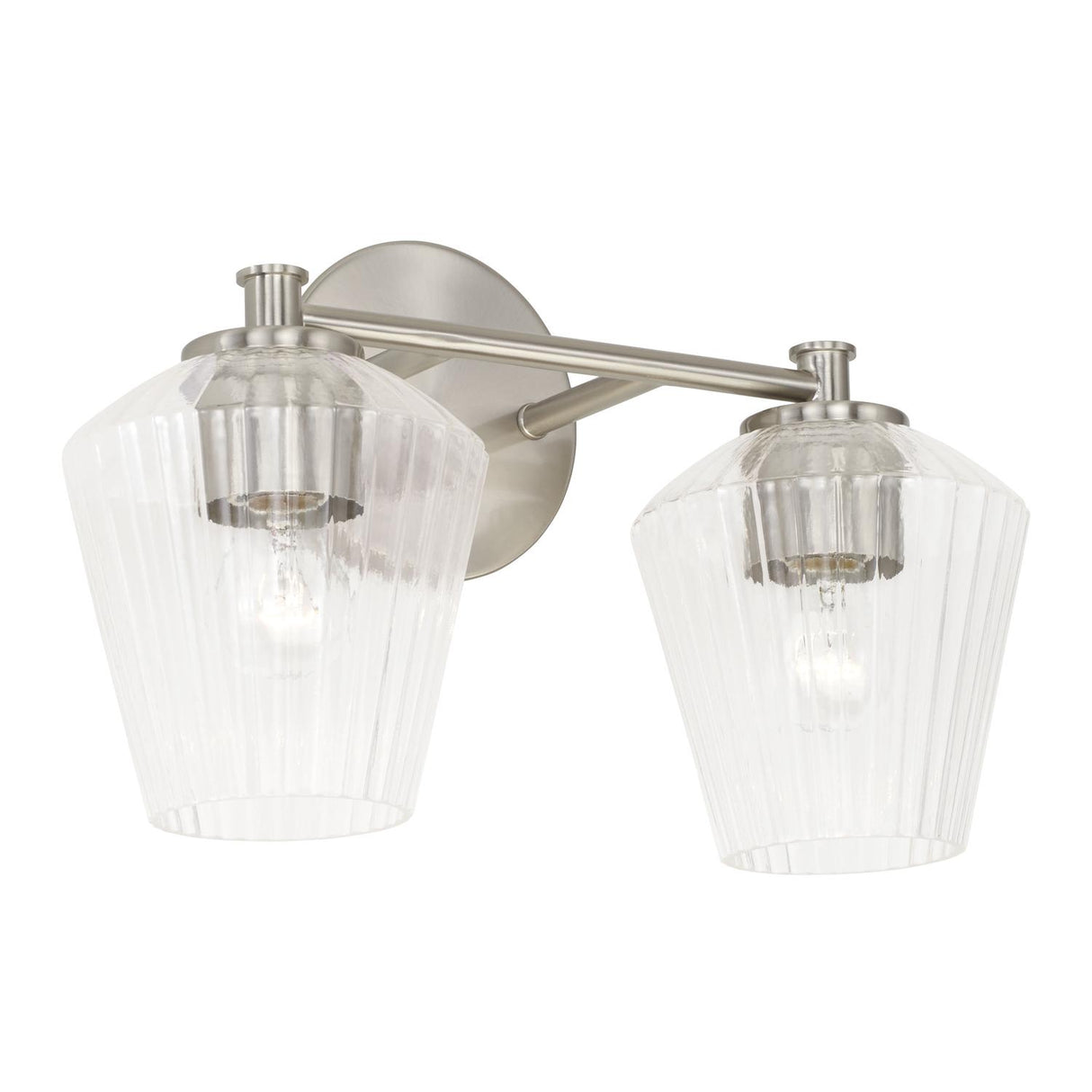 Capital Lighting 141421BN-507 Beau 2 Light Vanity Brushed Nickel