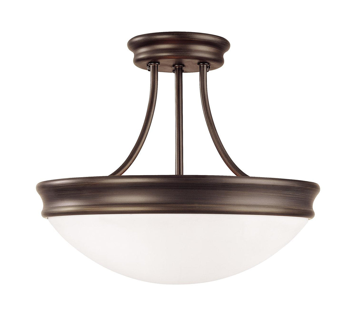 Capital Lighting 2037OR Hansen 3 Light Semi-Flush Oil Rubbed Bronze
