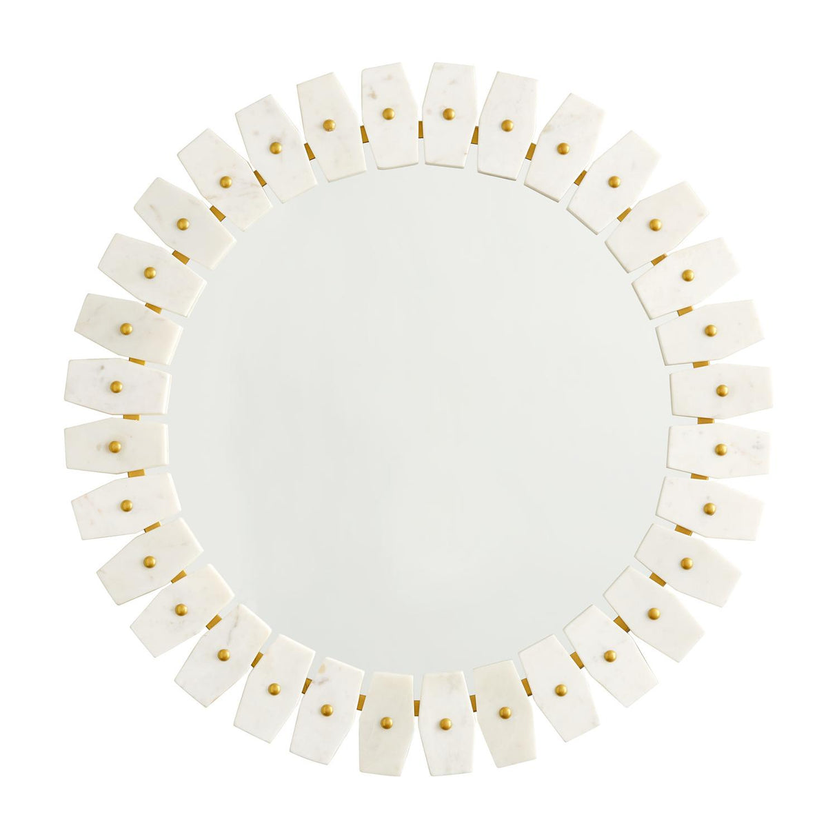 Capital Lighting 735404MM Mirror Marble Frame Mirror Marble with Brushed Brass Metal