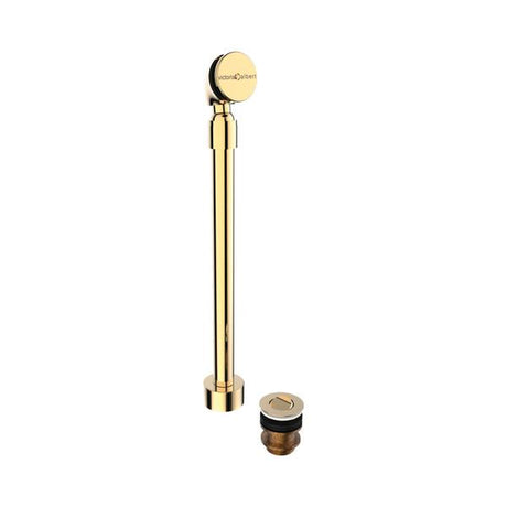 Freestanding Victoria + Albert® Bathtub Drain For Sub-Floor Installation Box Polished Brass