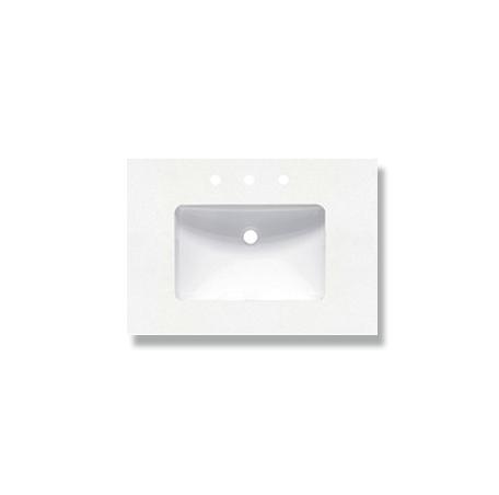2inch - 30" Blizzard (BZ) Quartz Top - 8" widespread