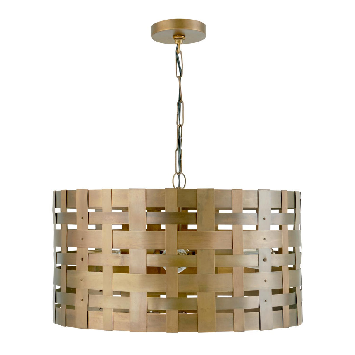 Capital Lighting 330441PA Alta 4 Light Pendant Patinaed Brass