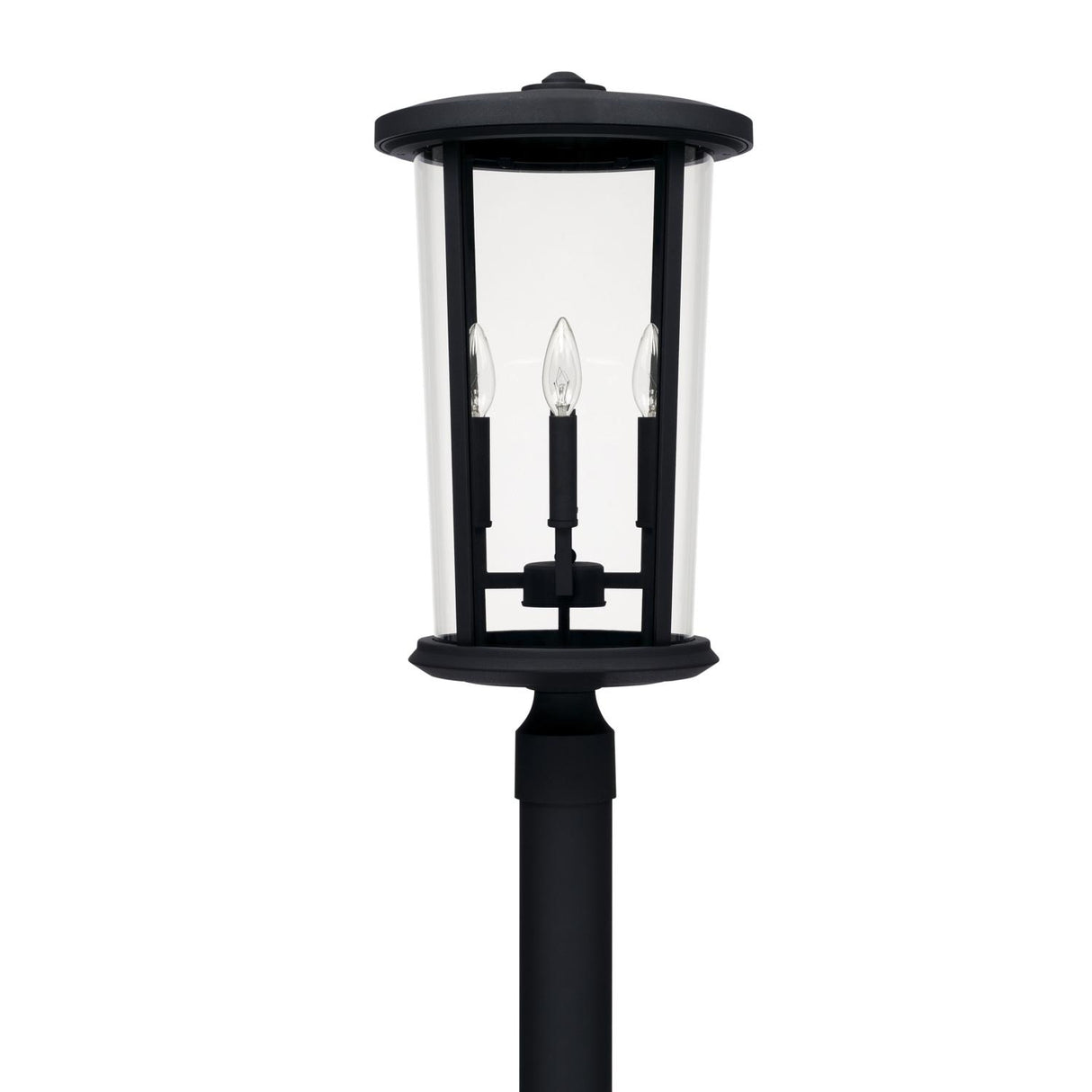 Capital Lighting 926743BK Howell 4 Light Outdoor Post Lantern Black