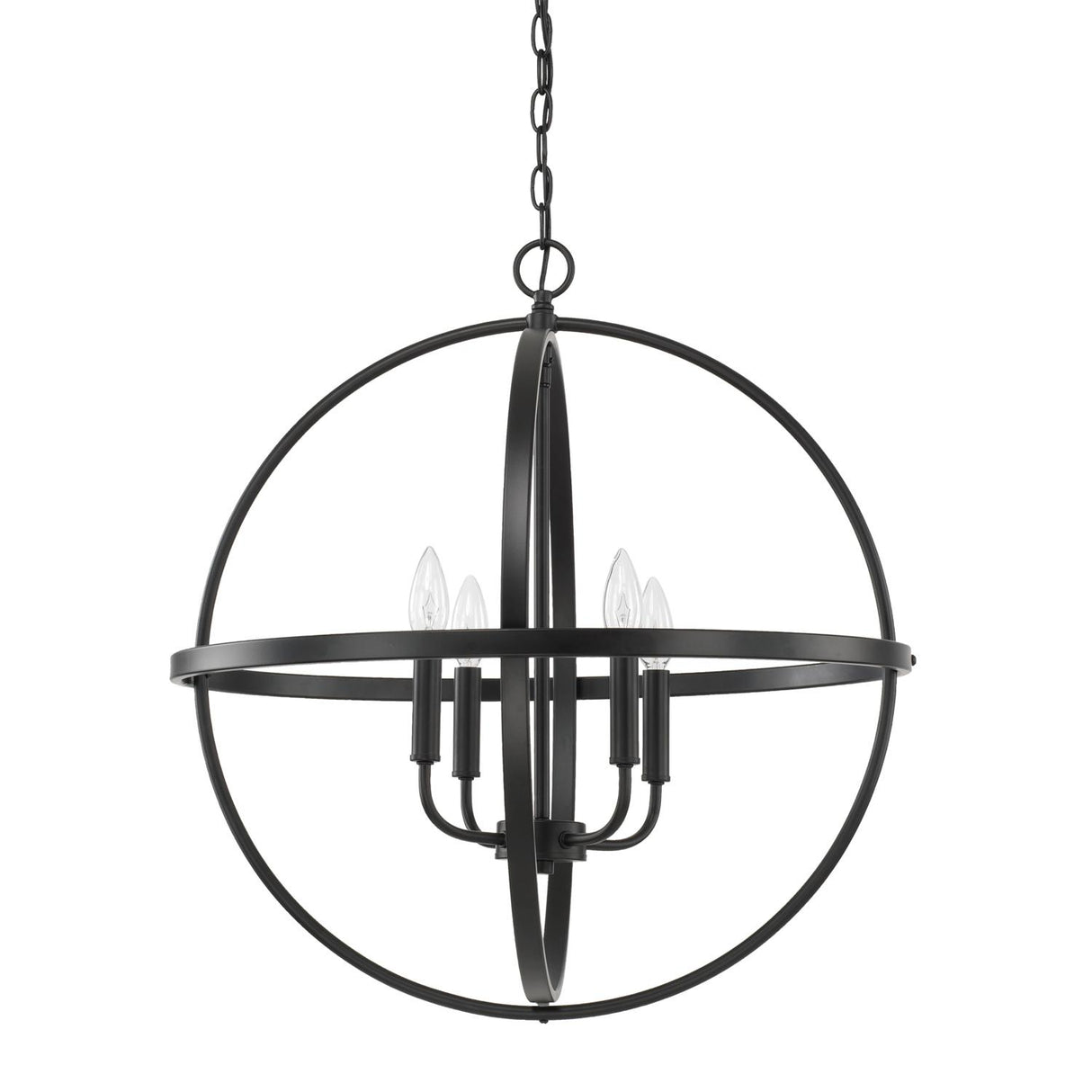 Capital Lighting 317542MB Hartwell 4 Light Pendant Matte Black