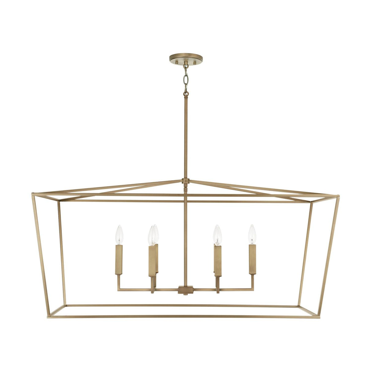 Capital Lighting 837661AD Thea 6 Light Island Aged Brass