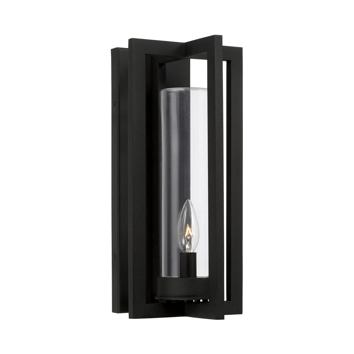 Capital Lighting 948211BK Kent 1 Light Outdoor Wall Lantern Black
