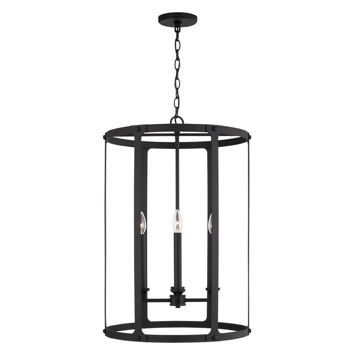 Capital Lighting 544941BI Brennen 4 Light Foyer Black Iron