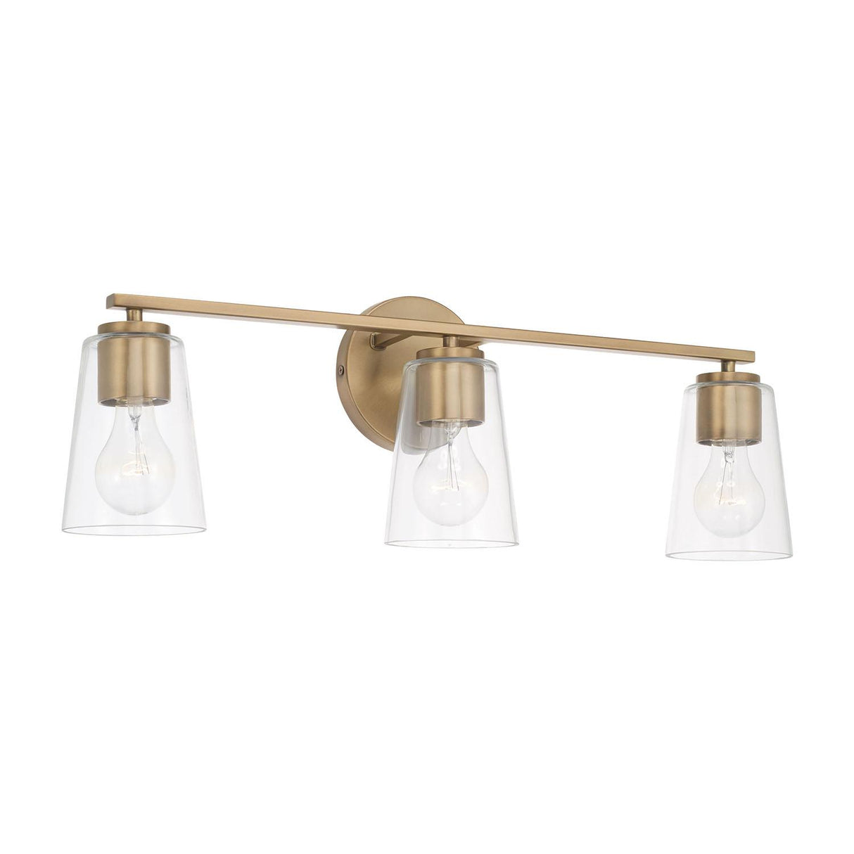 Capital Lighting 148631AD-537 Portman 3 Light Vanity Aged Brass