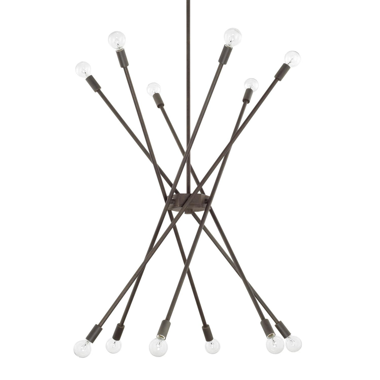 Capital Lighting 425601NG Kris 12 Light Chandelier Nordic Grey