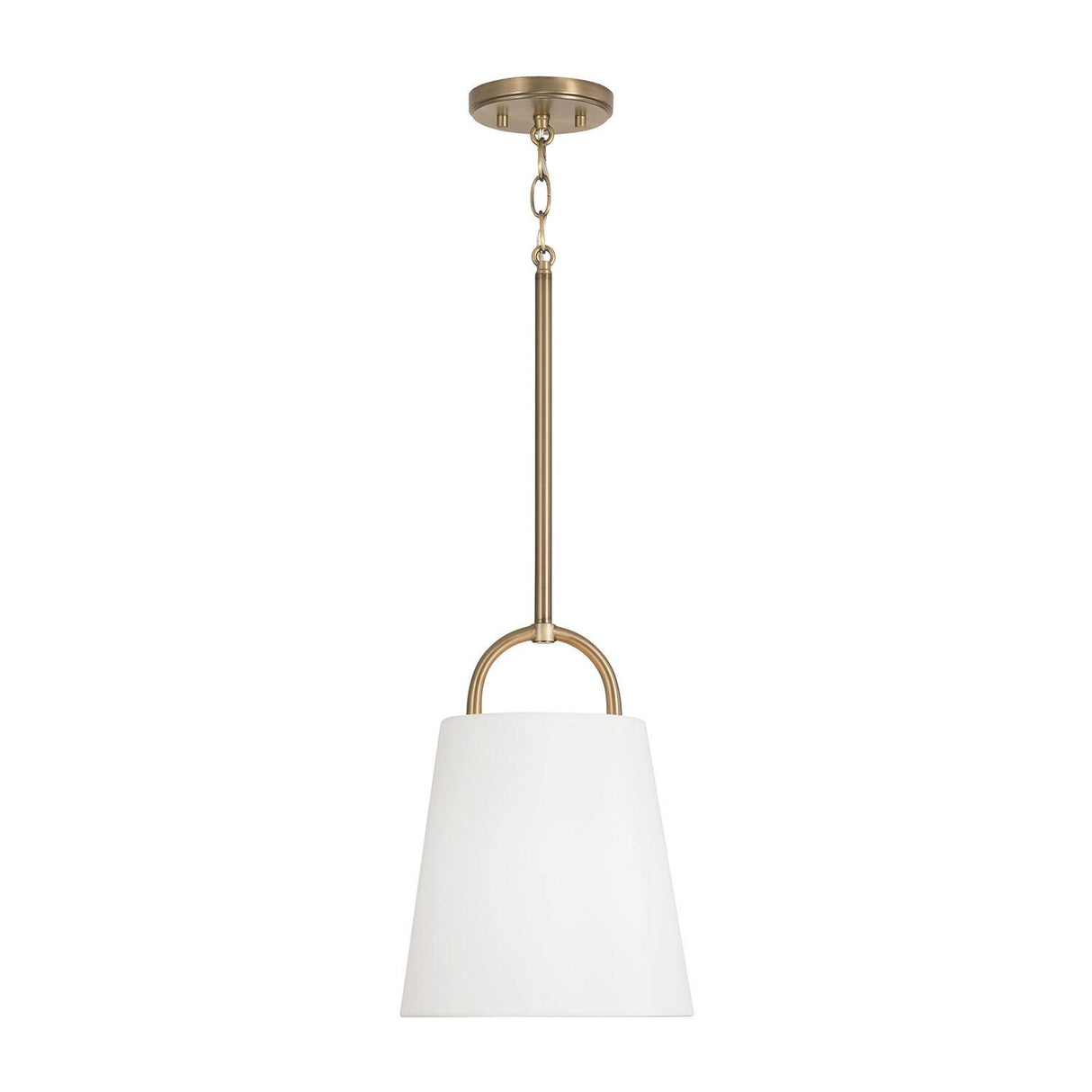 Capital Lighting 349411AD Brody 1 Light Pendant Aged Brass